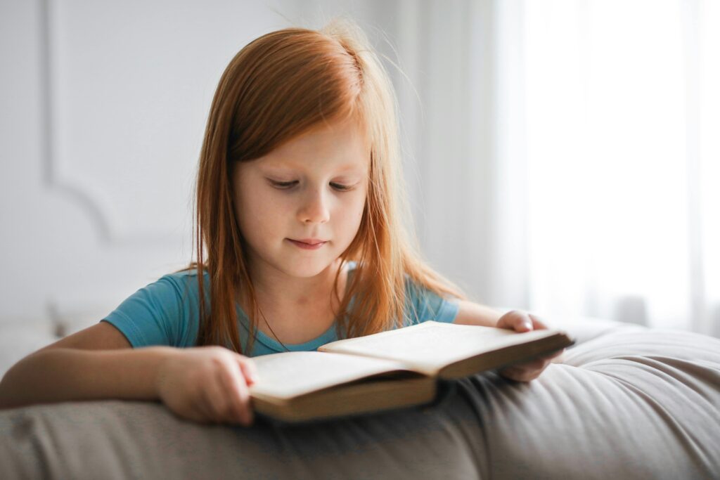dyslexic child reading confidently